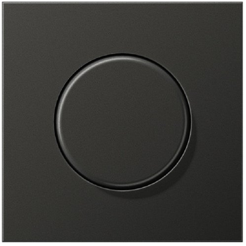 Лицевая панель Jung LS990 metal для светорегулятора поворотного антрацит фото Лицевая панель Jung LS990 metal для светорегулятора поворотного антрацит картинка